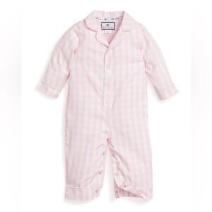 Petit Bateau - Baby's Twill Classic Romper Light Pink Gingham Pajamas 12-18 M